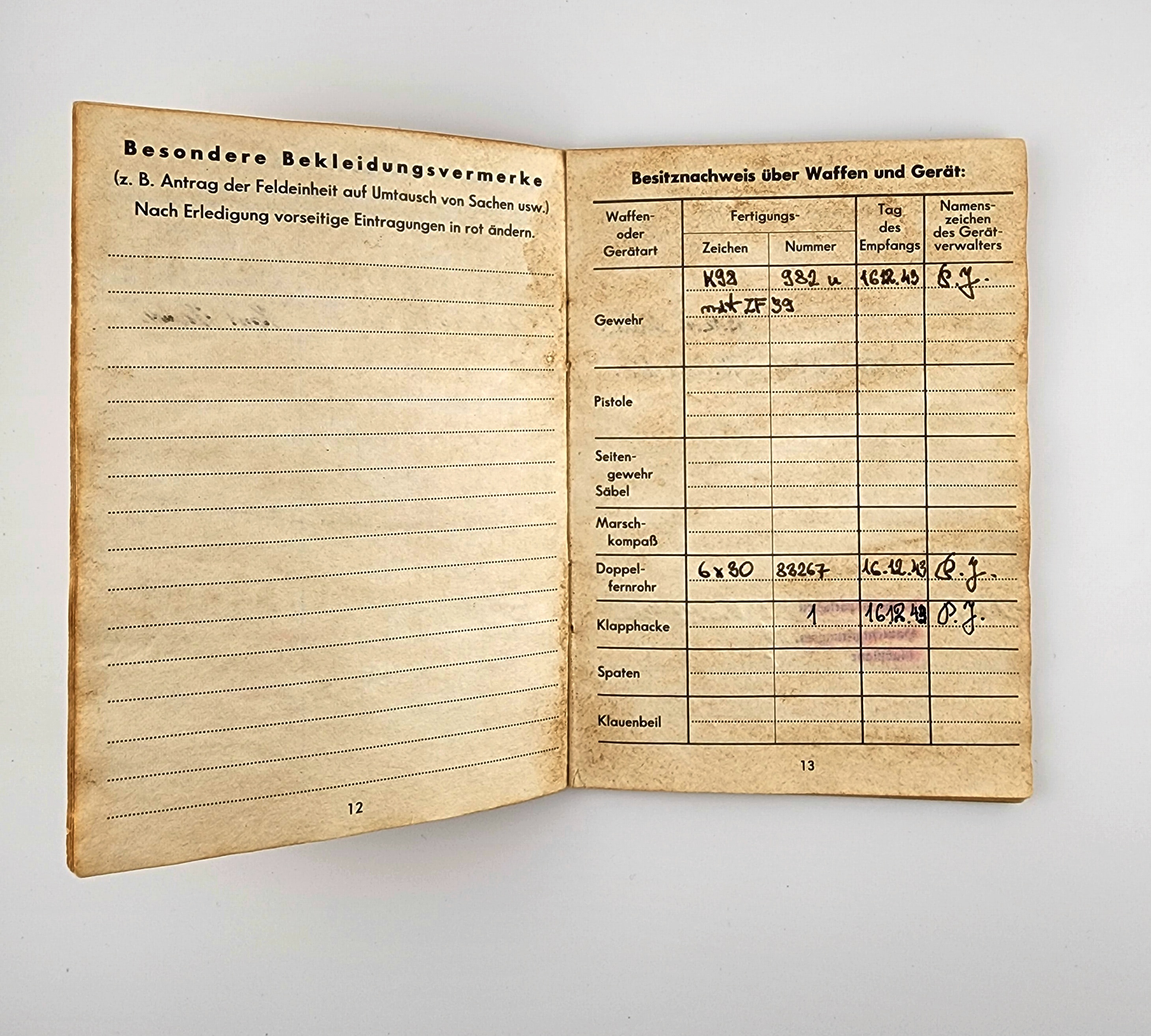 Awards, Documents to SS - soldiers.
